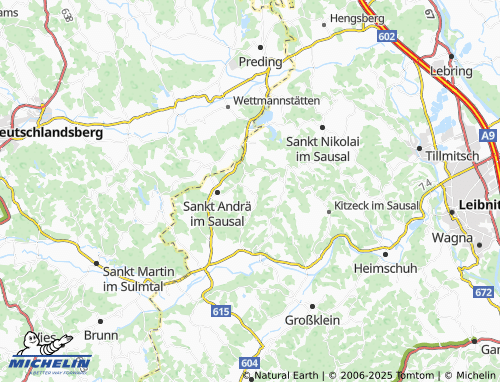 Carte MICHELIN Brünngraben - ViaMichelin