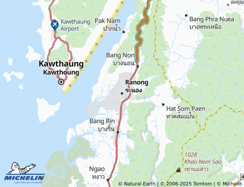 MICHELIN Ranong map - ViaMichelin