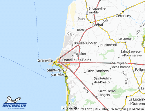 MICHELIN Yquelon map - ViaMichelin