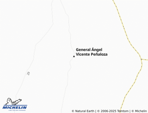 MICHELIN General Ángel Vicente Peñaloza map - ViaMichelin