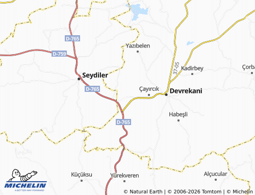 Mappa MICHELIN Balabanlar - ViaMichelin