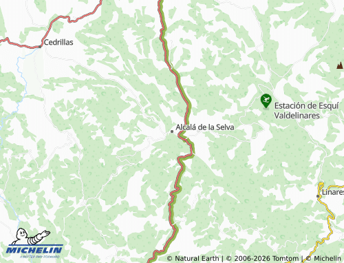Kaart MICHELIN Alcalá de la Selva - ViaMichelin
