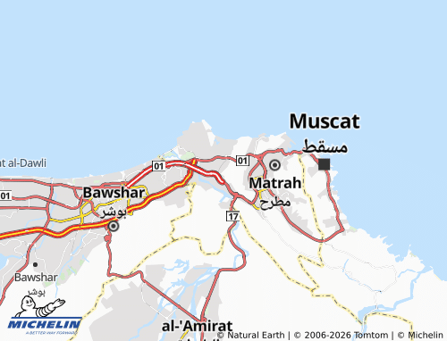 MICHELIN-Landkarte Ruwi Gharb - ViaMichelin