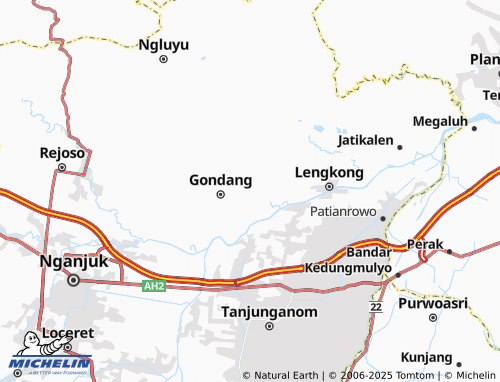 MICHELIN-Landkarte Sumber Agung - ViaMichelin