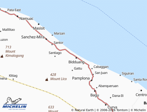 MICHELIN Nagattatan map - ViaMichelin