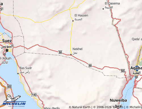 MICHELIN Nakhl map - ViaMichelin