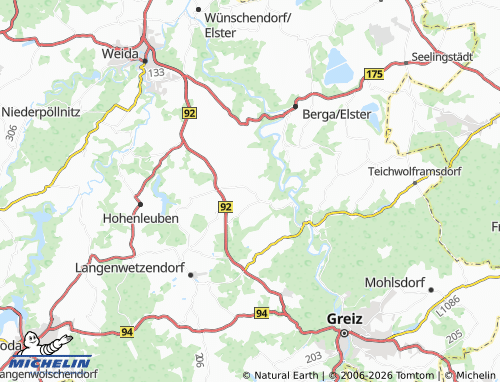 Mapa MICHELIN Tschirma - ViaMichelin