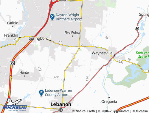 Mappa MICHELIN Ridgeville - ViaMichelin