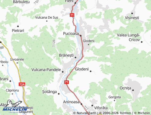 Mappa MICHELIN Brănești - ViaMichelin