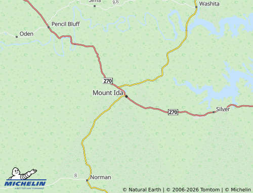 Carte MICHELIN Mount Ida - ViaMichelin