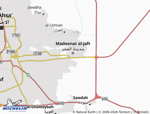 MICHELIN Al Dirah map - ViaMichelin