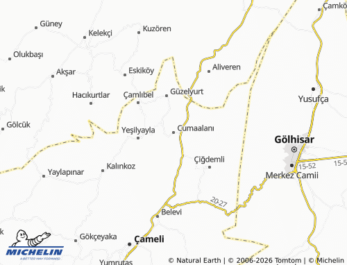 MICHELIN Cumaalanı map - ViaMichelin