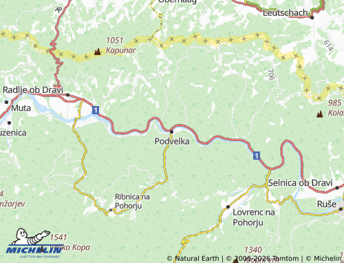 Mappa MICHELIN Podvelka - ViaMichelin