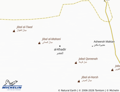 MICHELIN-Landkarte al-Khadir - ViaMichelin