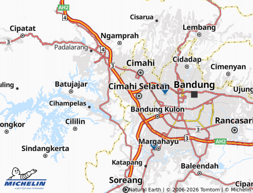 MICHELIN Leuwigajah map - ViaMichelin