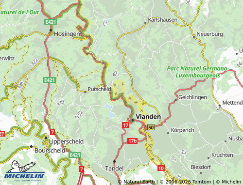 MICHELIN Bivels map - ViaMichelin