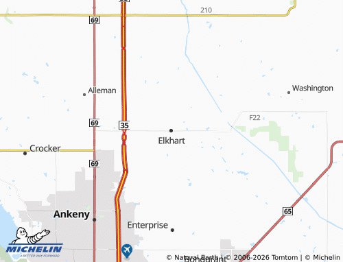 Mapa MICHELIN Elkhart - ViaMichelin