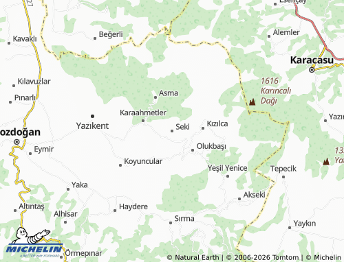 MICHELIN Seki map - ViaMichelin
