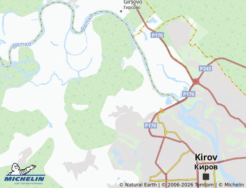 MICHELIN-Landkarte Rodnitsy - ViaMichelin