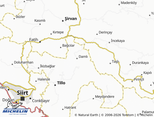 MICHELIN Damlı map - ViaMichelin