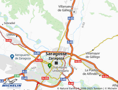 MICHELIN Academia General Militar map - ViaMichelin