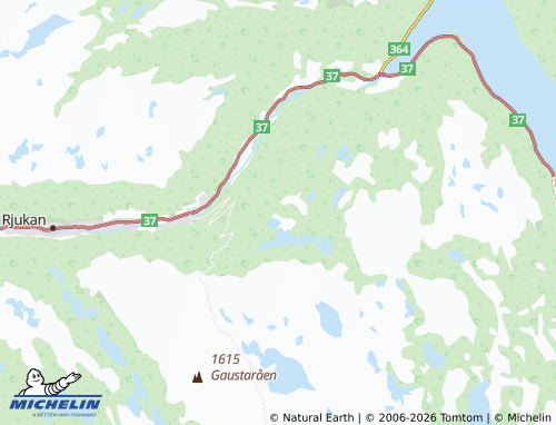 Mappa MICHELIN Gaustablikk - ViaMichelin