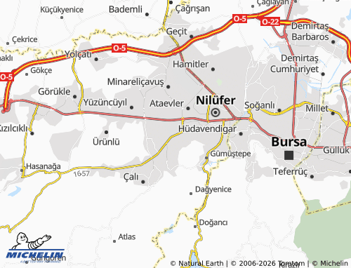 Mappa MICHELIN Üçevler - ViaMichelin