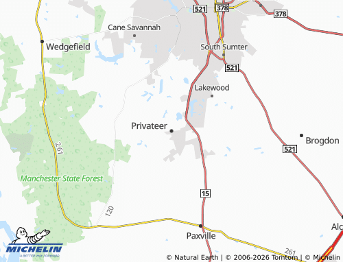 Carte MICHELIN Privateer - ViaMichelin