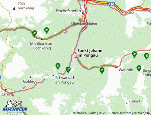MICHELIN-Landkarte Sankt Johann im Pongau - ViaMichelin