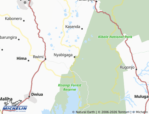 Mappa MICHELIN Nyabigaga - ViaMichelin