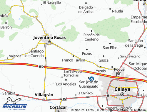 Mapa MICHELIN Franco Tavera - ViaMichelin