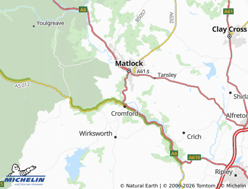 Mappa MICHELIN Matlock Bath - ViaMichelin