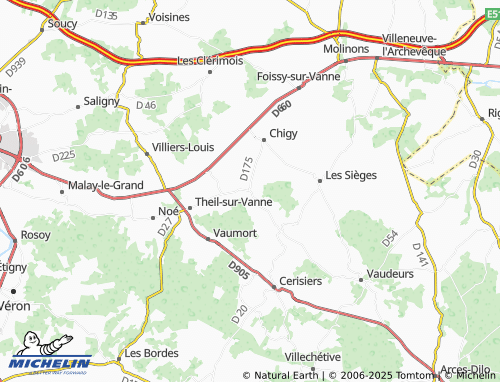 Mappa MICHELIN Vareilles - ViaMichelin
