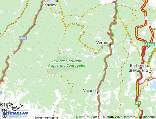 MICHELIN Cantagallo map - ViaMichelin