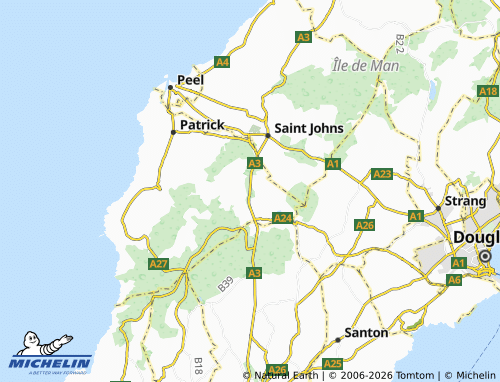 Mappa MICHELIN Lower Foxdale - ViaMichelin
