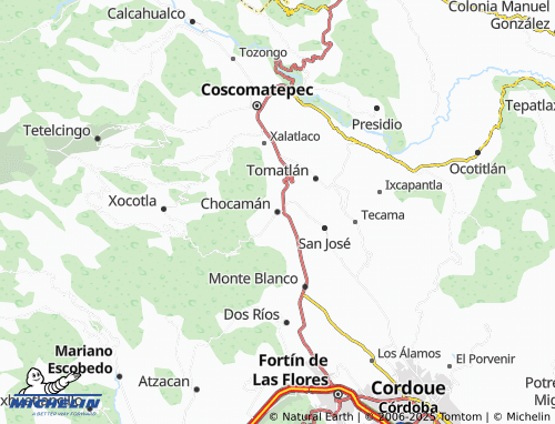 MICHELIN Chocamán map - ViaMichelin