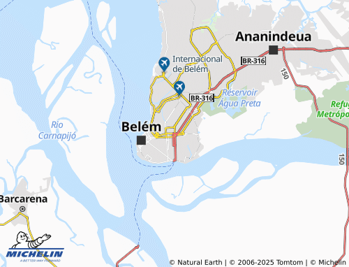 MICHELIN São Brás map - ViaMichelin