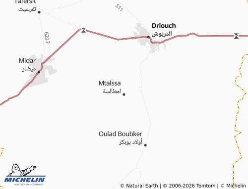 Mappa MICHELIN Amtalsah - ViaMichelin