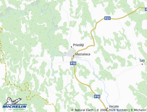 Mapa MICHELIN Mazsalaca - ViaMichelin