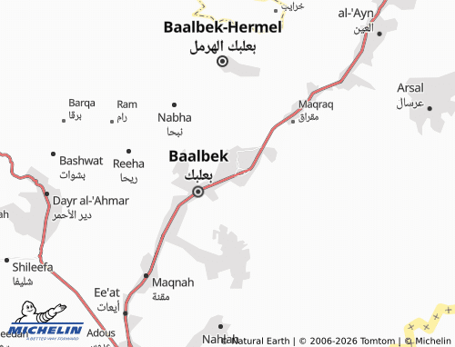Mappa MICHELIN Sha't - ViaMichelin