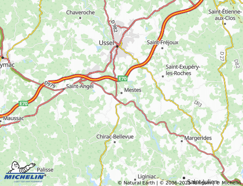 MICHELIN Mestes map - ViaMichelin