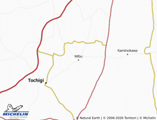 Kaart MICHELIN Mibu - ViaMichelin