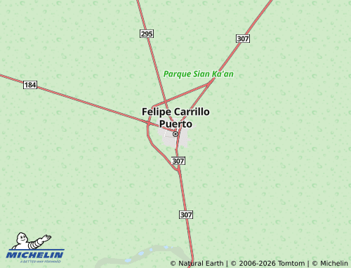 Mappa MICHELIN Felipe Carrillo Puerto - ViaMichelin