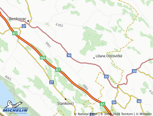 MICHELIN-Landkarte Bulić - ViaMichelin