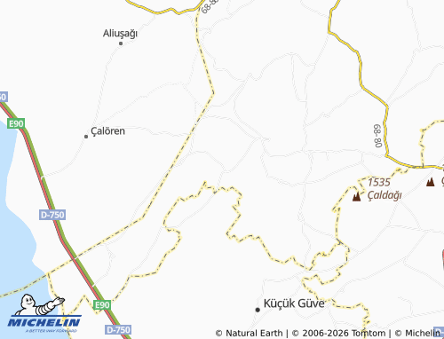 MICHELIN Göynük map - ViaMichelin