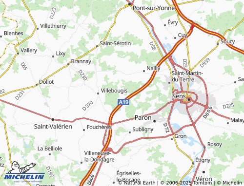 MICHELIN Les Chollets map - ViaMichelin