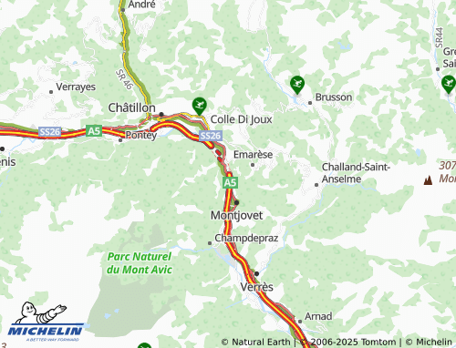 MICHELIN Borgo map - ViaMichelin