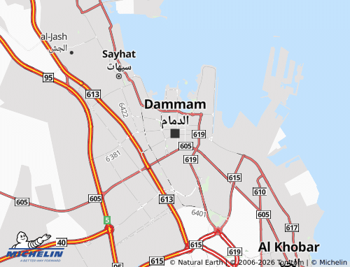 MICHELIN-Landkarte Dammam - ViaMichelin
