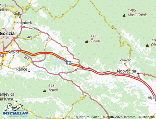 Carte MICHELIN Črniče - ViaMichelin