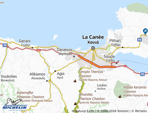 Mappa MICHELIN Daratsos - ViaMichelin